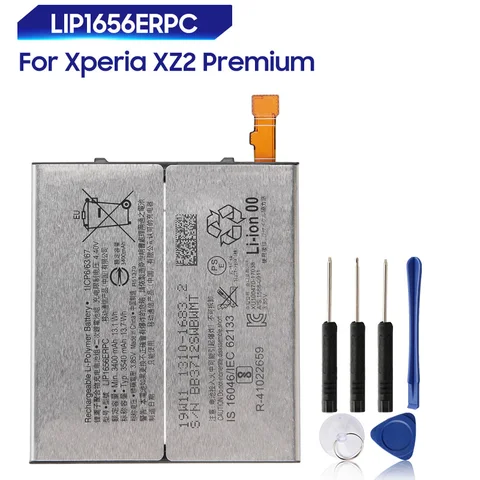 Сменный аккумулятор для SONY Xperia XZ2 Premium LIP1656ERPC, перезаряжаемая батарея для телефона 3540 мАч