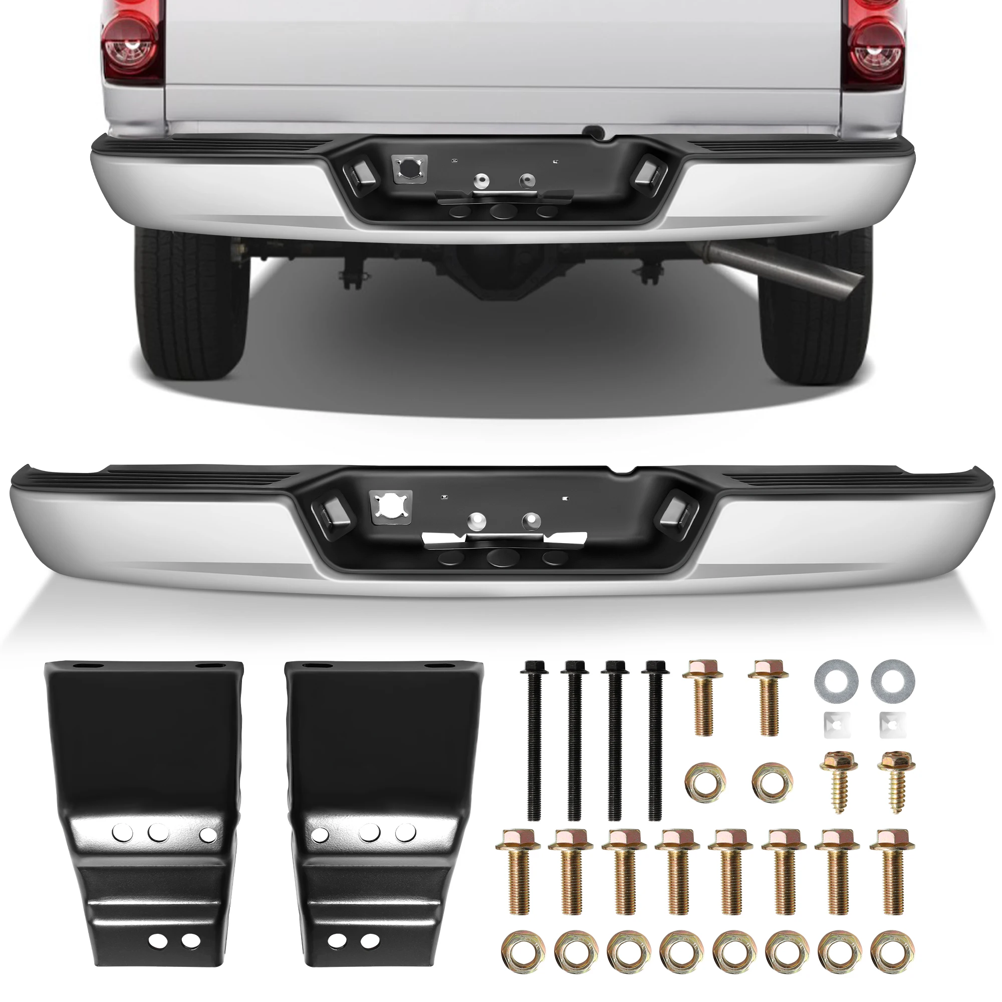 Отличный сменный бампер в сборе шаговый автоматический для Dodge Ram 2002-2008 гг. 15002003