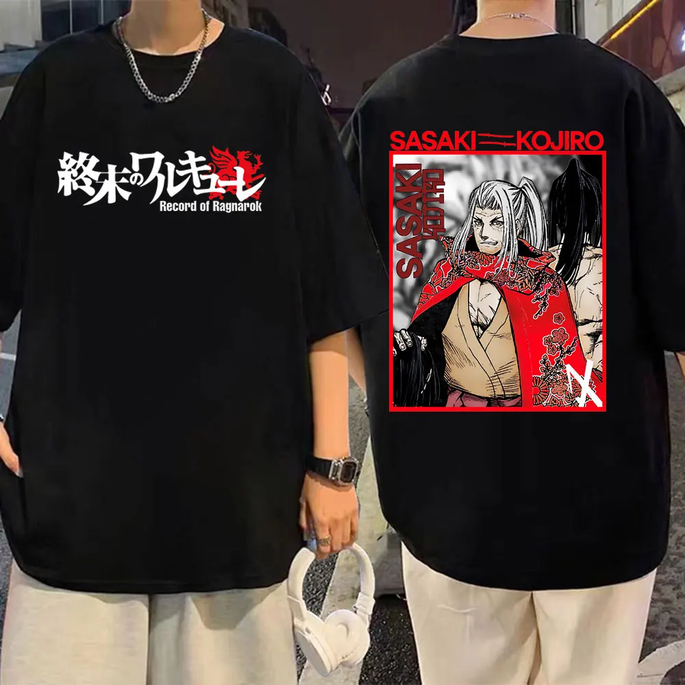 

Anime Record of Ragnarok T Shirt Japan Manga Sasaki Kojiro Print Cotton Tees Men Women Summer Fashion Casual Oversized T-shirt