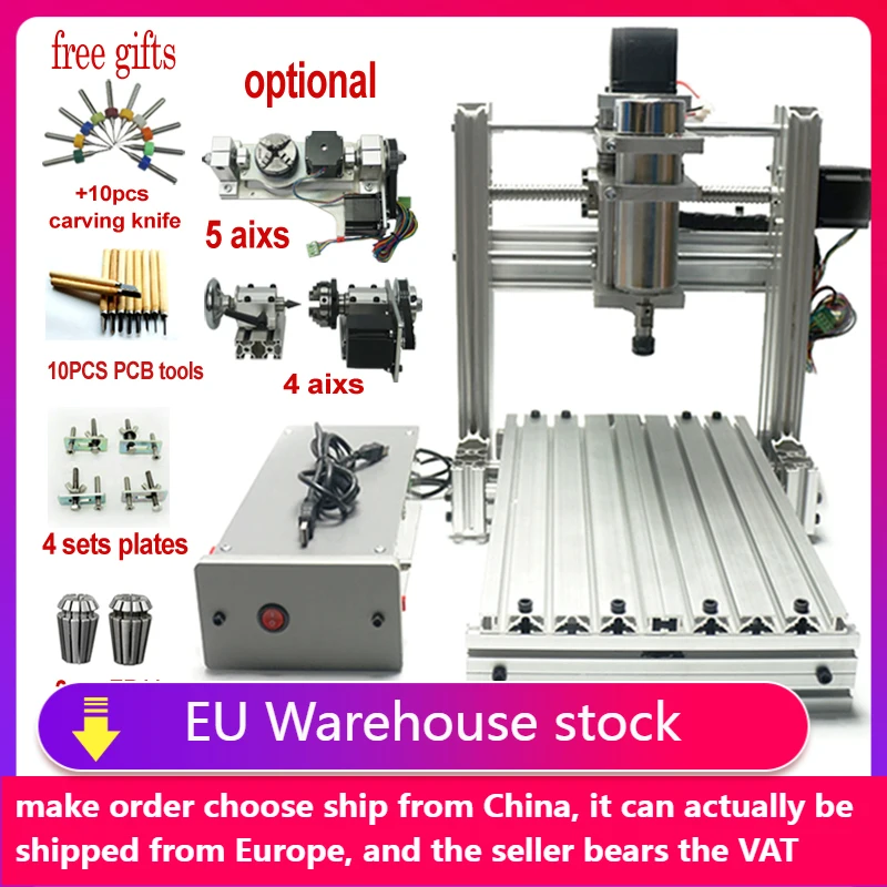 

Фрезерный станок 3020, 3, 4, 5-осевой, по дереву, 400 Вт