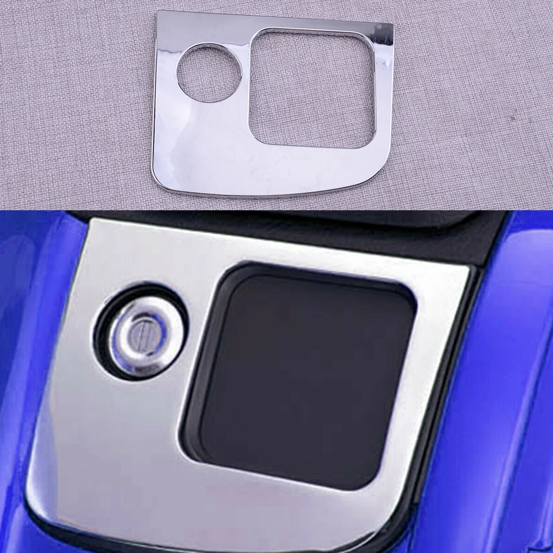 

Chrome Style ABS Motorcycle Right Fairing Control Audio Panel Trim Cover Fit for Honda Goldwing GL1800 2001-2008 2009 2010 2011