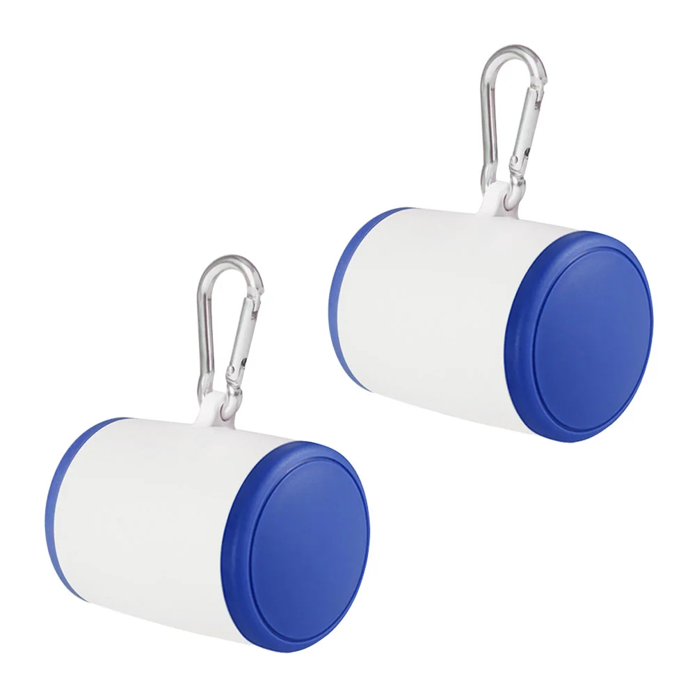 

2Pcs Dog Treat Pouch Portable Storage Box Pet Trash Bag Dispenser Dog Leash Pendant