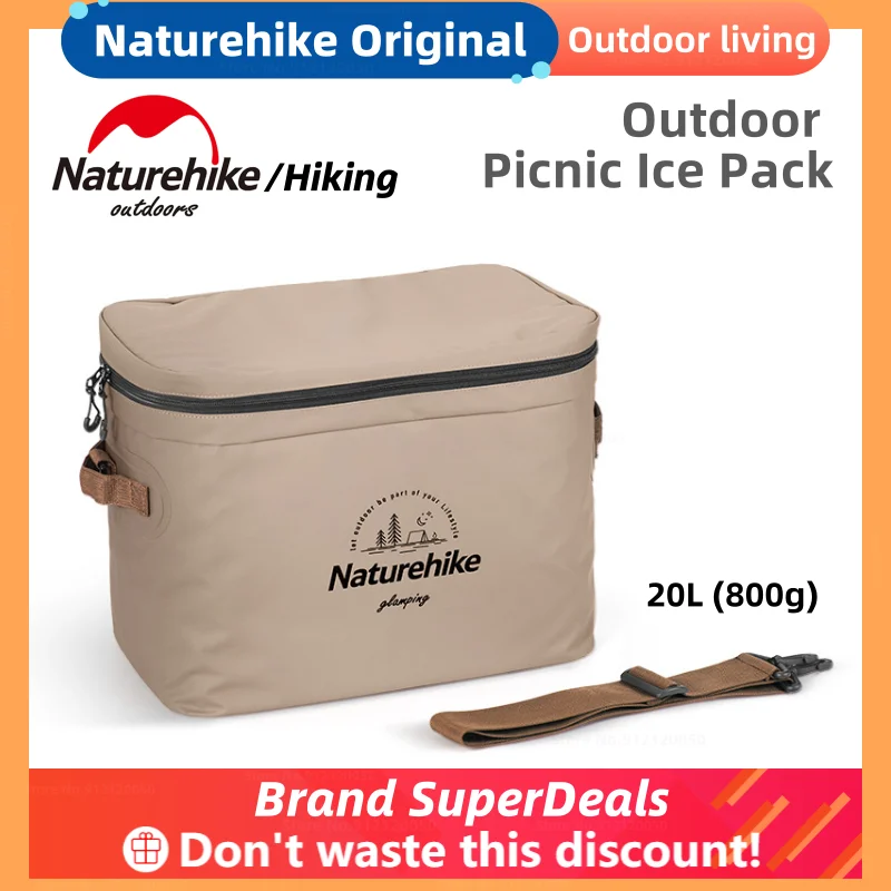 

Naturehike Original Outdoor Insulation Bag 20L Camping Travel Refrigerated Ice Bag PVC Picnic Multitool Food Crisper Box Storage