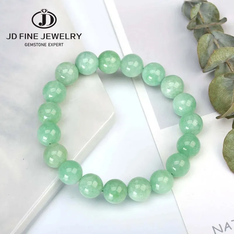 JD Natural Stone Myanmar Green Jade Beaded Bracelets Women Round Chalcedony Buddha Bead Yoga Bangles Energy Healing Jewelry Gift
JD Natural Stone Myanmar Green Jade Beaded Bracelets Women Round Chalcedony Buddha Bead Yoga Bangles Energy Healing Jewelry Gift