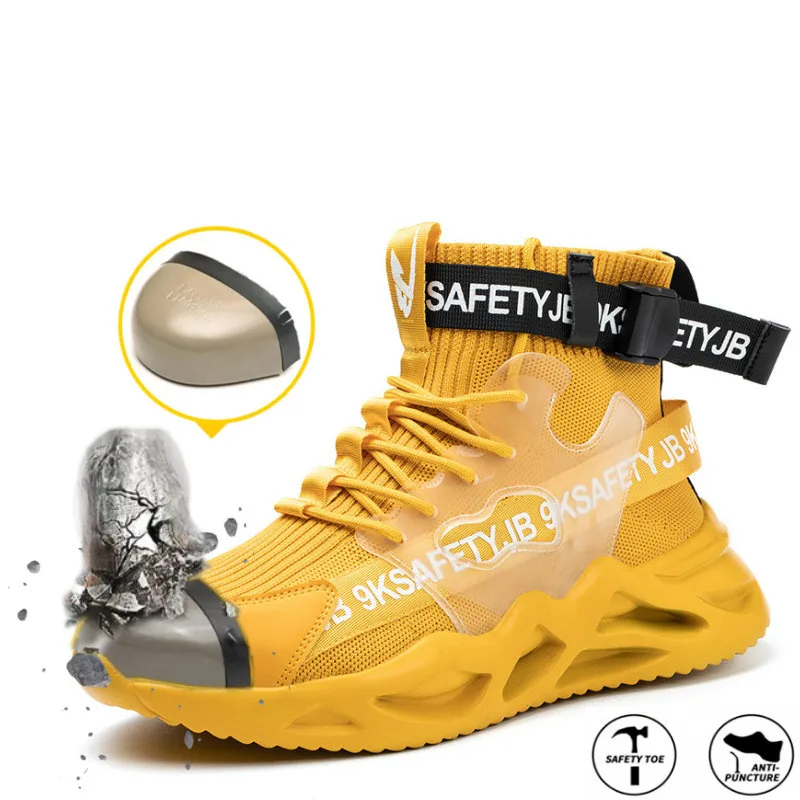 

Lightweight Safety Boots Men Steel Toe Sneakers Puncture-Proof Work Boots Men Safety Shoes Indestructible Work Shoes Women 2022