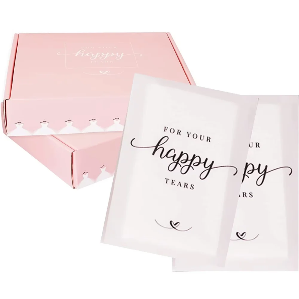 

25PCS Wedding Tissues packs for guests -Happy Tears Tissues Packs for Wedding- Wedding perfect wedding welcome bag items