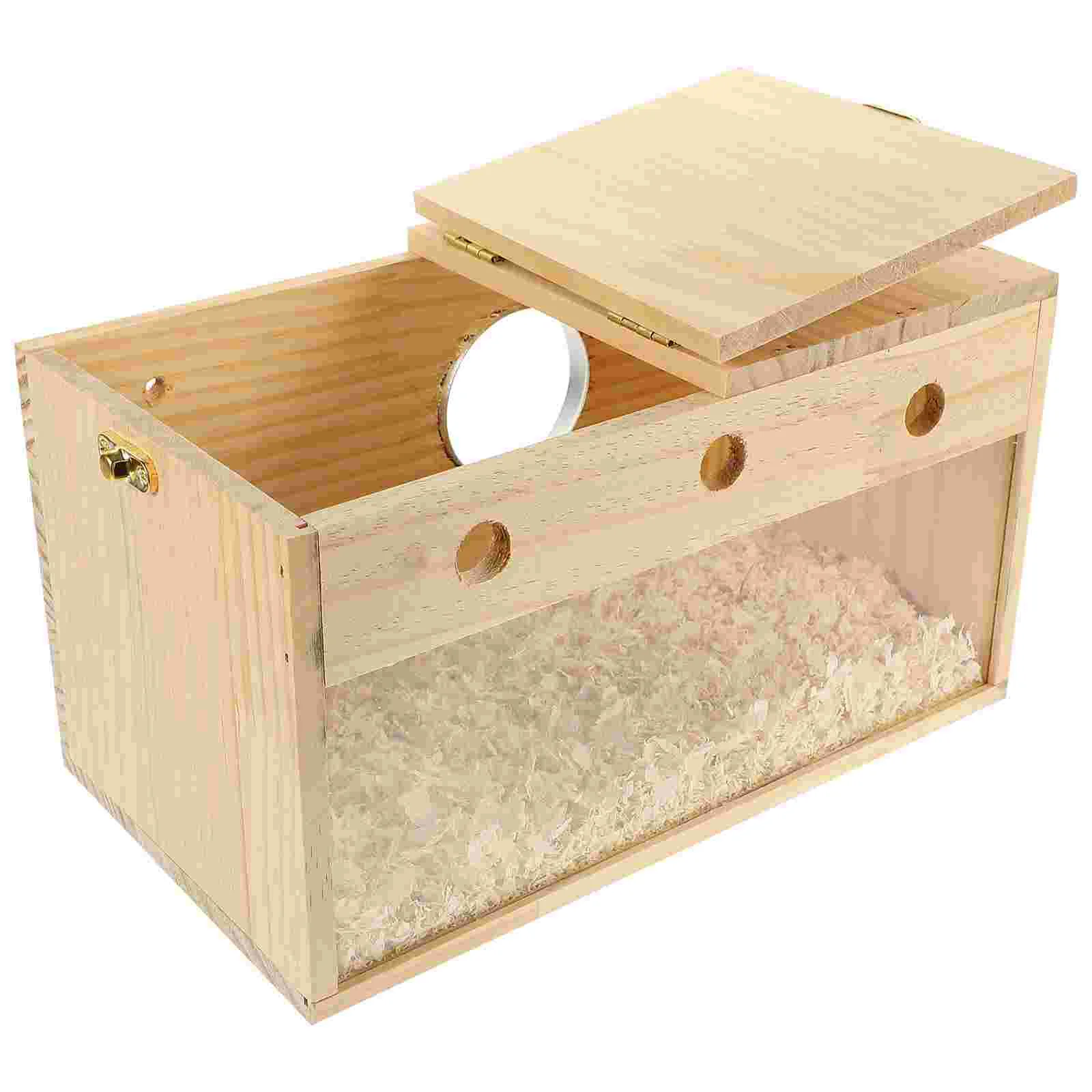 

Parrot Breeding Box Wood Parakeet Nest Accessory Wooden Birdhouse Supply Accessories Toys