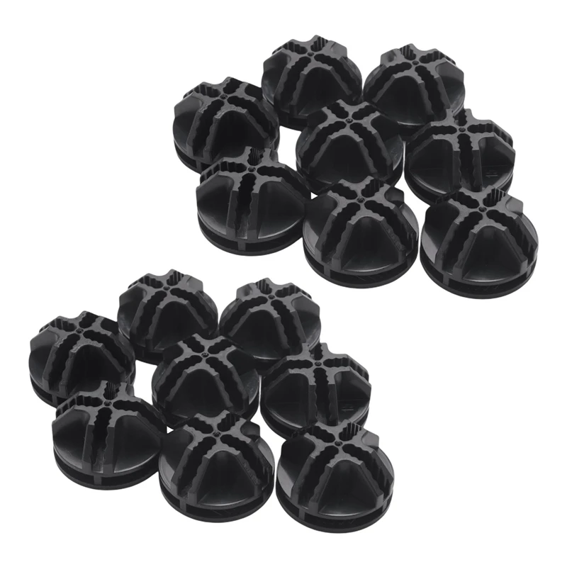 

Wire Square Plastic Connectors For Modular Organizer Closet And Wire Grid Square Storage Shelving Unit, Set Of 16(Black)