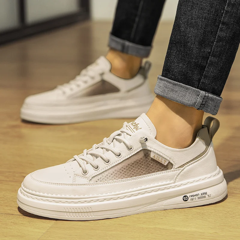 

Мужские кроссовки с низким верхом, черные дышащие кроссовки с круглым носком, повседневная спортивная обувь для ходьбы и работы, весна-осен...