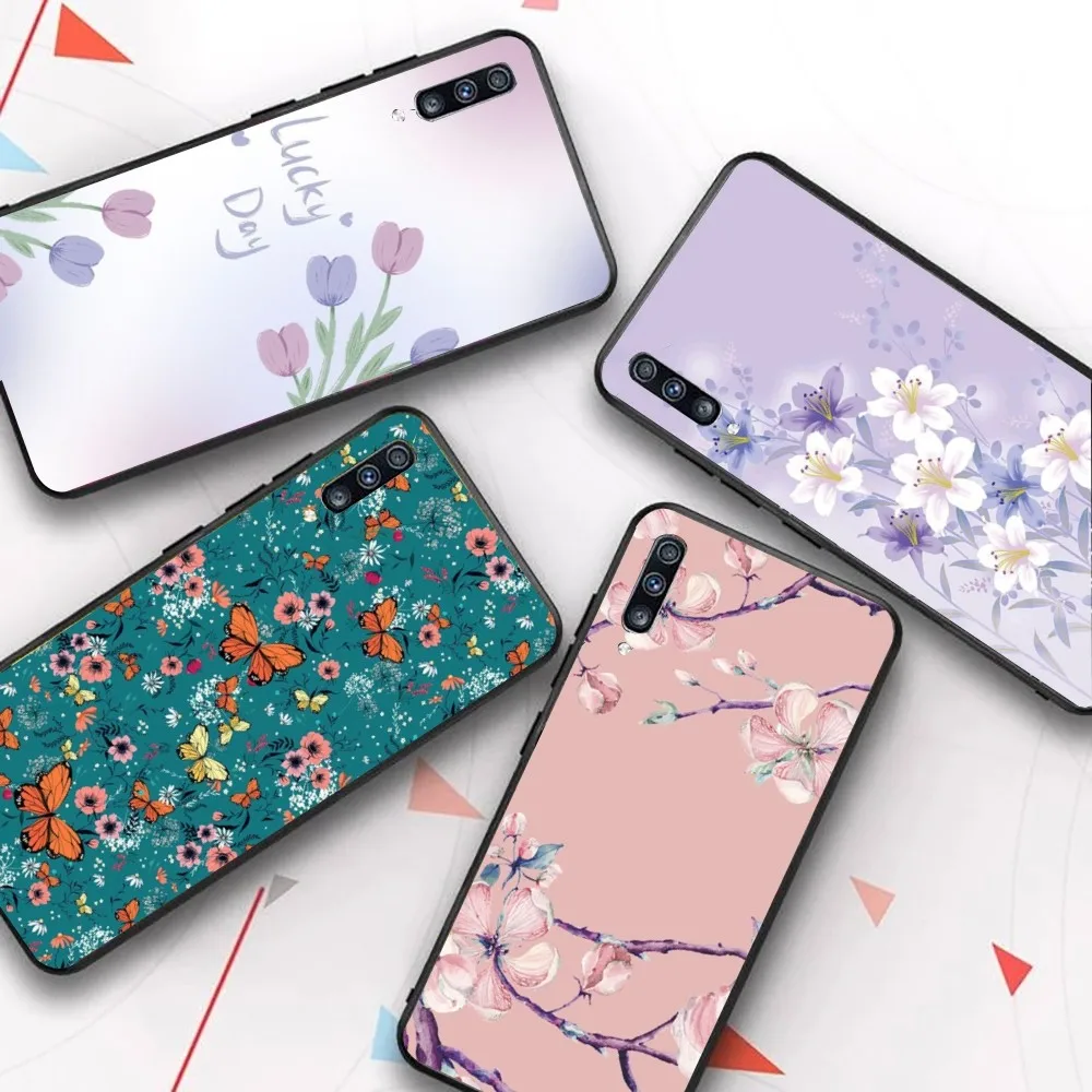 

Flower Funda Phone Case For Samsung A 10 11 12 13 20 21 22 30 31 32 40 51 52 53 70 71 72 73 91 13 shell