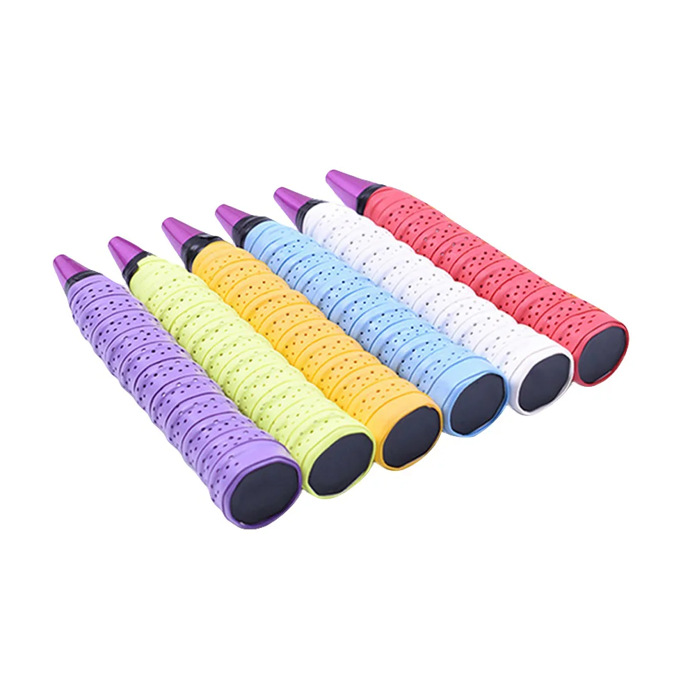 

6pcs Anti-slip Breathable Over Grip Sweatband Tennis Overgrips Tape Badminton Racket Grips Sweatband Gym accessories men Beach