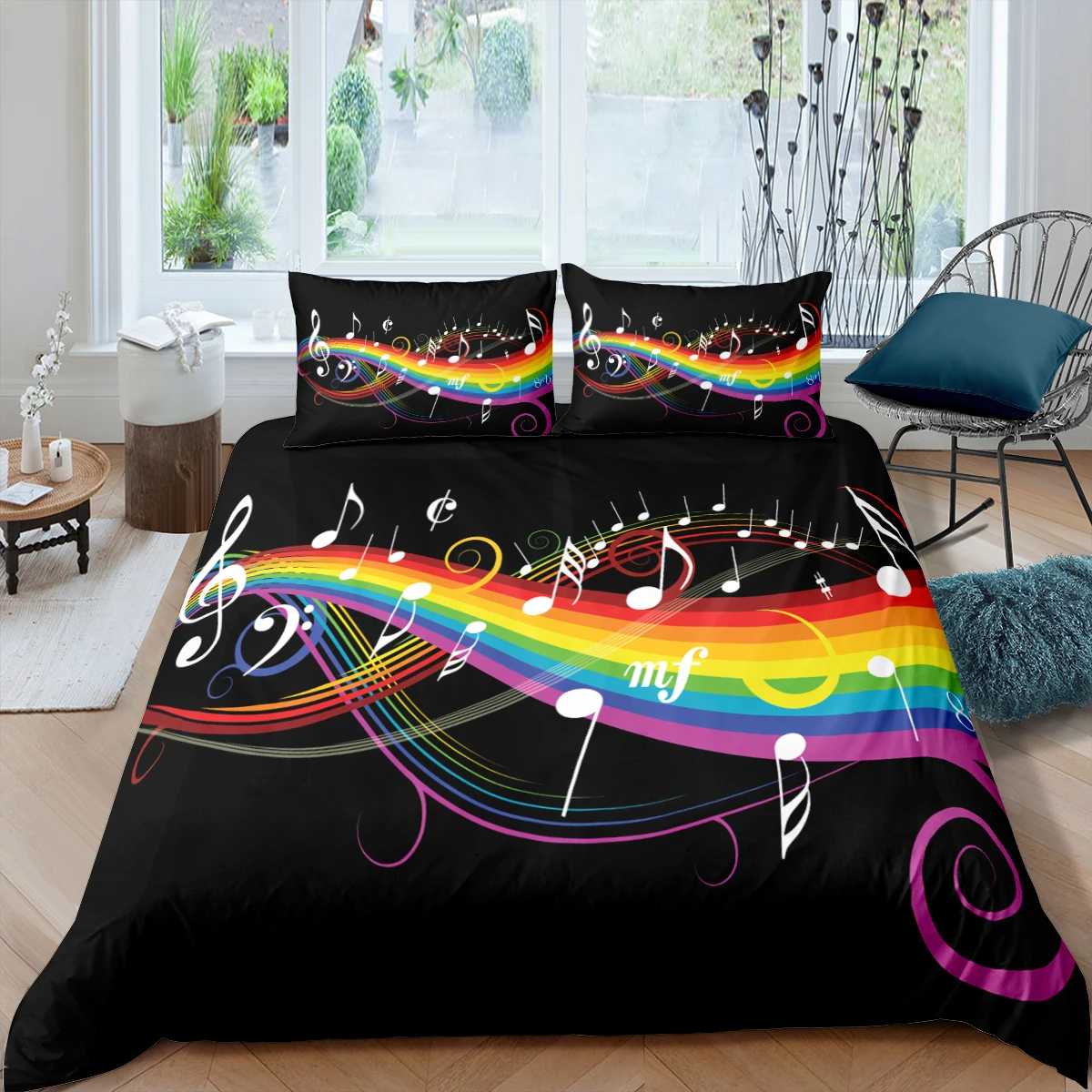 Комплект постельного белья с 3D Цифровым пододеяльником и принтом в виде