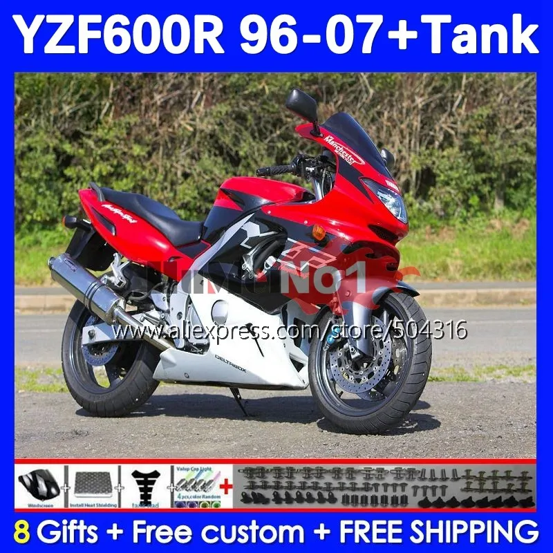 

Thundercat Kit For YAMAHA YZF-600R YZF 600R 38No.96 YZF600R 1996 1997 1998 1999 2000 2001 02 03 04 05 06 07 Fairing glossy red