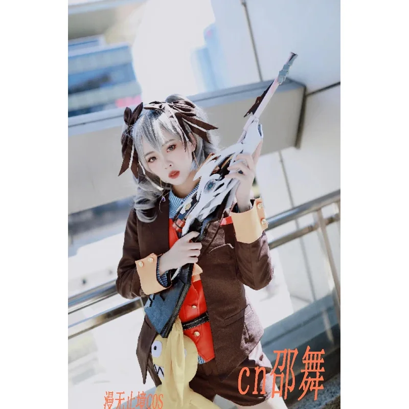 Фото Костюм для косплея Honkai Impact 3 Броня зайч, костюм, шорты с париком, униформа на Хэллоуин, косплей костюм для женщин и девушек, полный комплект №4
