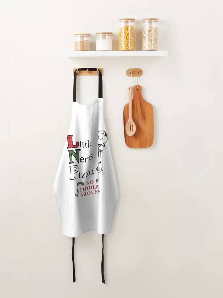 Little Nero's Pizza — фартук с винтажным логотипом парикмахерская кухонные аксессуары