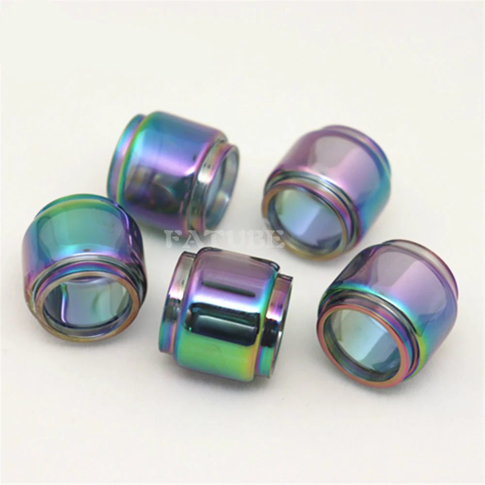 

5pcs Colored Rainbow bubble glass tube for TFV12 prince cobra Stick Prince E X T-prive kit TF-RTA G4 Sub Ohm mesh 24 RTA