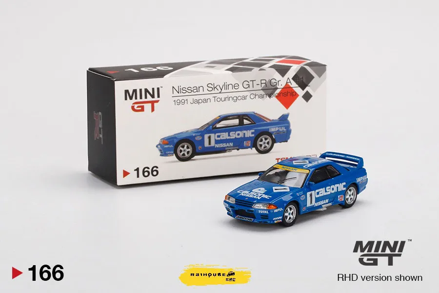 в наличии 1:64 Skyline R32 Gr.A # 1 Литая модель автомобиля Calsonic 1991 166 из сплава, фигурка для взрослых, игрушка для мальчиков, детский подарок (art.: 3920d45fda85e) - 3920d45fda85e