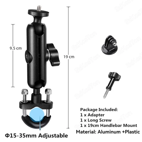 Insta 360 x4 x2 x3 için Go Pro 13 12 11 10 9 8 DJI Bisiklet Motosiklet Selfie Stick Monopod Montaj Gidon Braket Aksesuarları