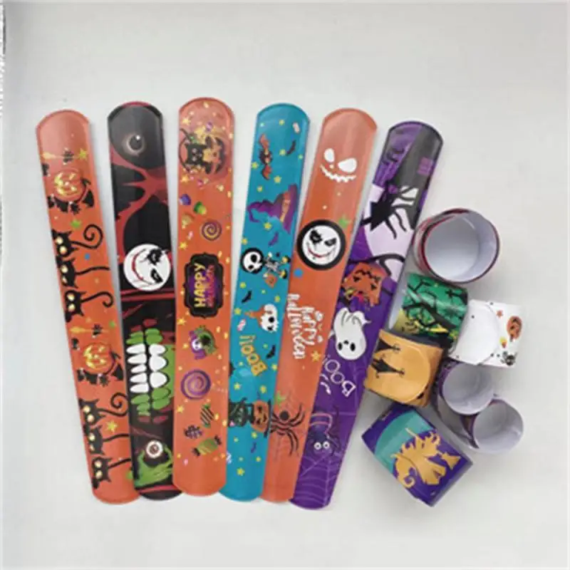 10/5/3/1 шт. Хлопушка круг Хэллоуин Блестящие Блестки поп браслет для Baby Shower День