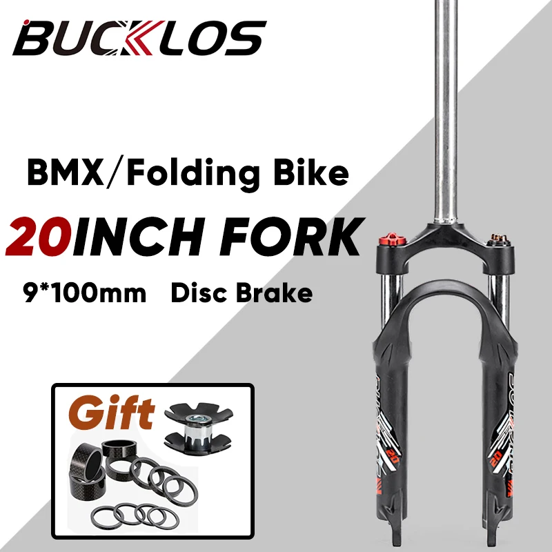 

Складная Велосипедная вилка BUCKLOS, 20 дюймов, для путешествий, 50 мм, вилка для подвески BMX 9*100 мм, быстросъемные детали для велосипеда с дисковым тормозом