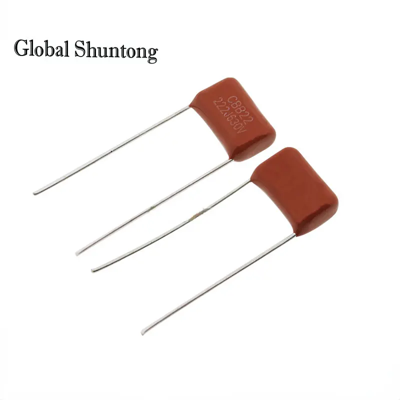 

100PCS CBB Capacitor 630V222J 2.2NF P=10MM Pin Pitch Brand New