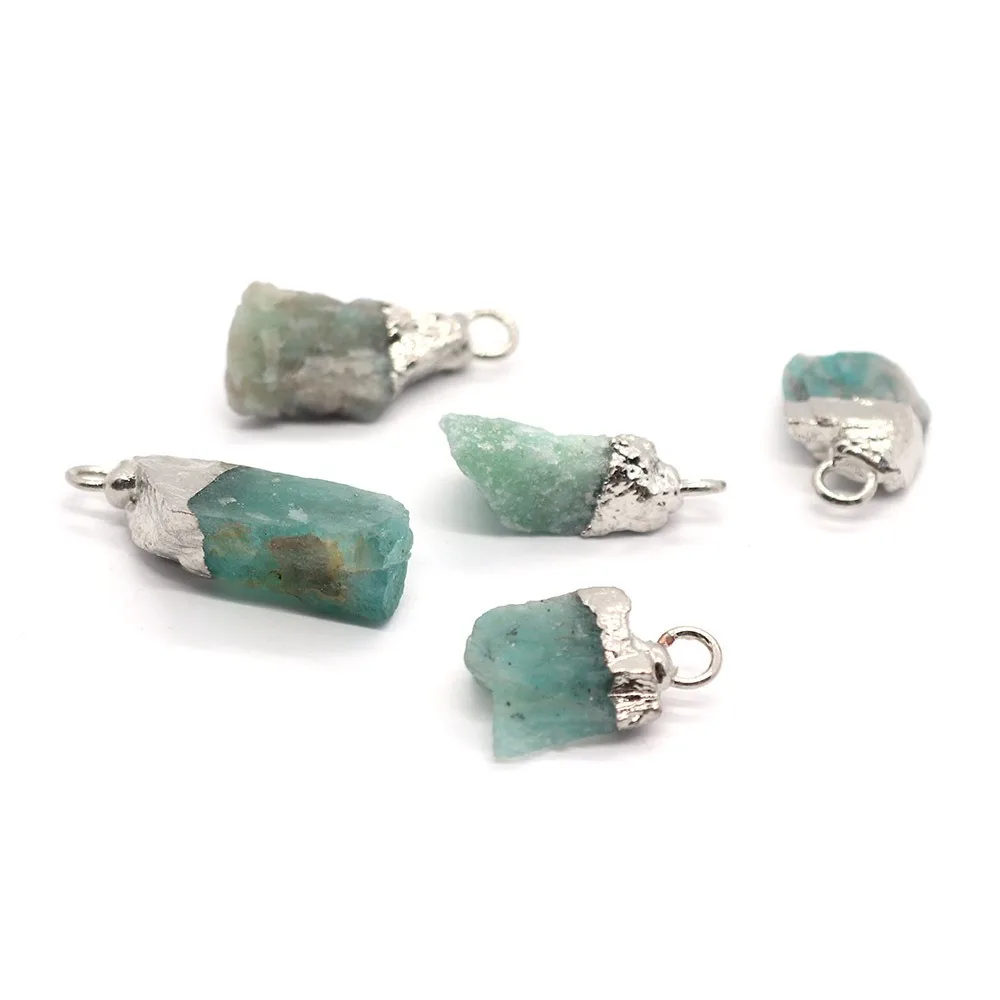 

Natural Stone Pendant Irregular Rough Quartz Crystal Energy Charms For Jewery Making Earrings Necklace DIY Accessories