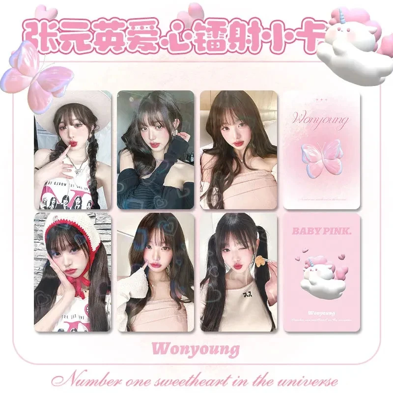 6 шт./набор фотооткрытки Wonyoung с надписью Idol Group