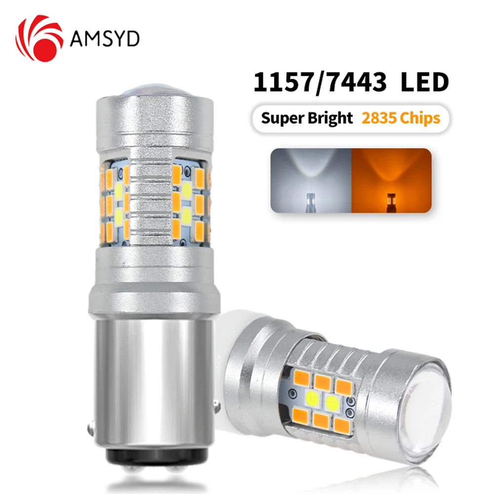 

10pcs 2835 21SMD Led Bulbs 1157 BAY15D P21/5W 7443 W21/5W T20 3157 P27/7W T25 Auto Turn Signal DRL Daytime Running Light 12V