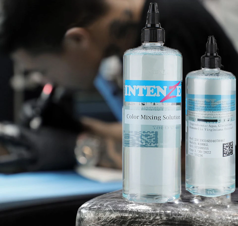 

Intenze Tattoo Pigment Diluent 360ml Tattoo Ink Blender Color Mixing Liquid Suitable for Permanent Tattoo Supplies Beauty Tools