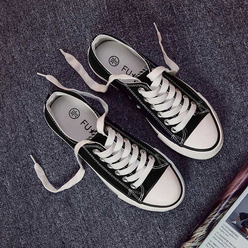 

2022 New Durable Canvas Shoes Women's Vulcanized Shoes Student Non-slip Shoes Low-top Shallow Rubber Sole