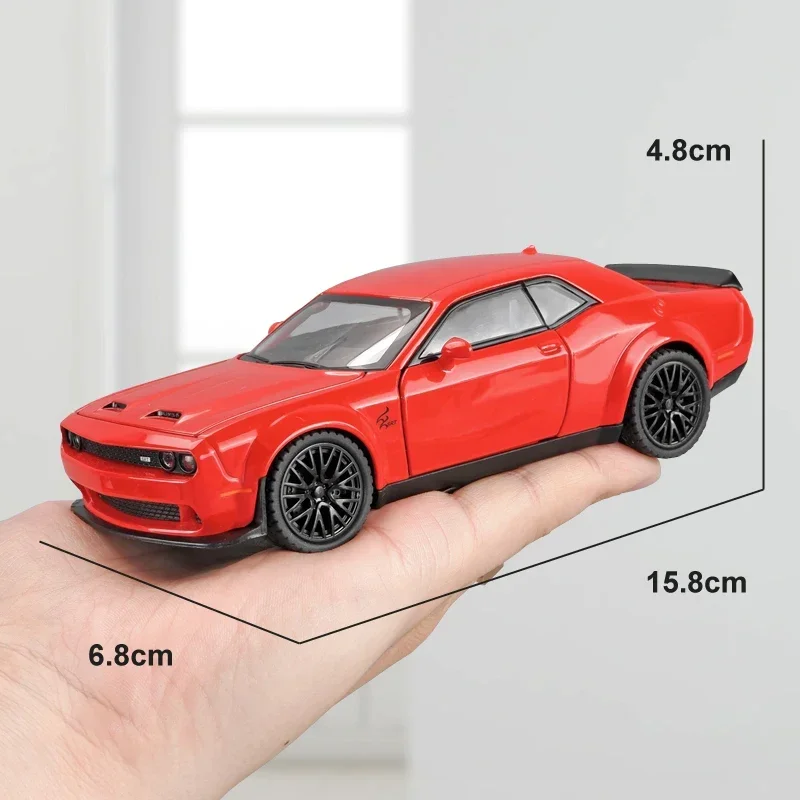 Dodge Hellcat SRT модель автомобиля из сплава имитация масштаба 1:32 литые игрушки
