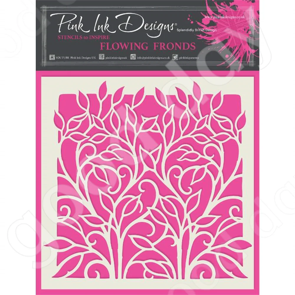 

2022 Arrival New Flowing Fronds Layering Stencil Scrapbook Diary Decoration Embossing Template Diy Greeting Card Handmade Molds