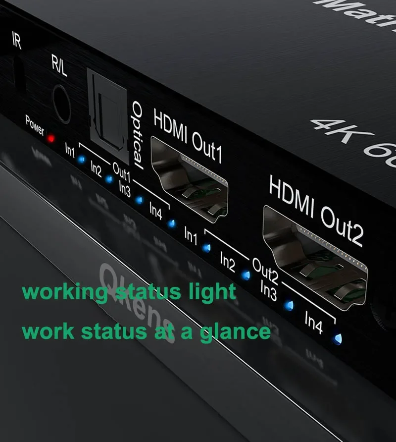 4K 60 Гц истинная Матрица HDMI 4x2 2 0 2x4 2x2 переключатель разделитель преобразователь 3D