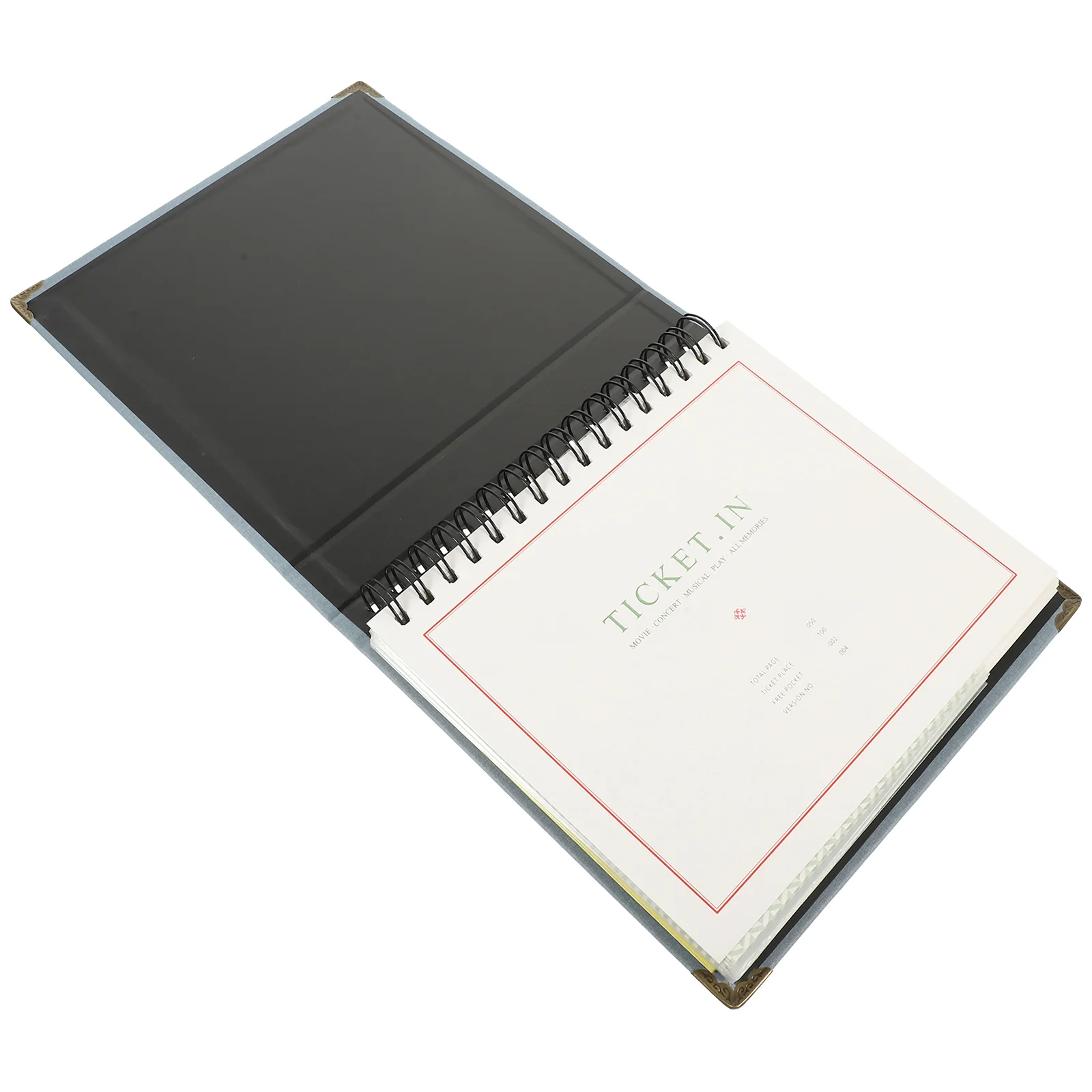 

1 Book of Ticket Bill Collection Book Movie Ticket Storage Note Album Portable Tickets Storage Album