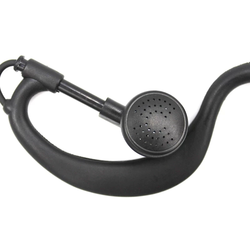 BF-888S UV-5R H-777G Walkie Talkie Earpiece 2 Pin Covert Two Way Radio Headset with PTT Red Mic Head for Baofeng Kenwood