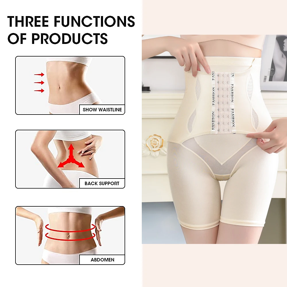 SEXYWG High Waist Shapewear Panties Women Body Shaper Shorts Seamless Waist Trainer Shapewear Tummy Control Panties