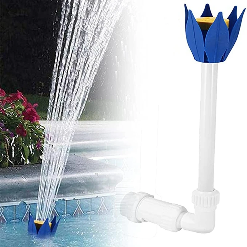 

Pool Fountain Jet Adjustable Waterfall Pool Fountain Sprayer Lotus Flower Pond Fountain Nozzle Accessories