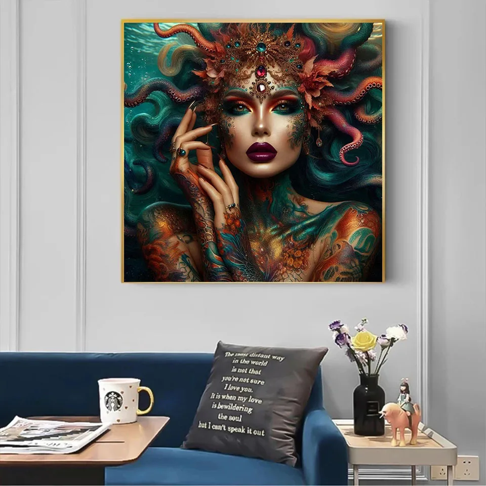 5D DIY полная квадратная алмазная живопись татуировка женская вышивка портрет друг