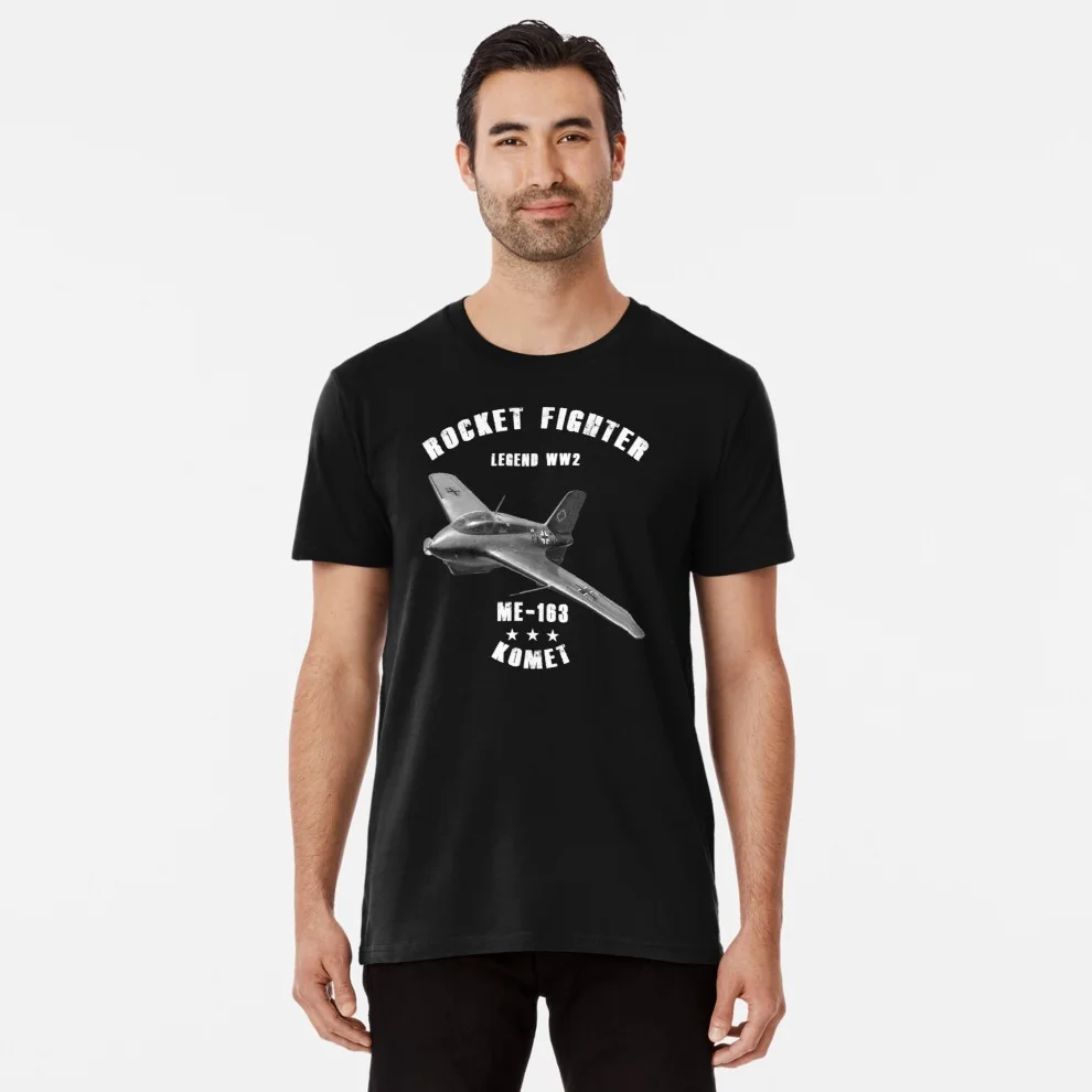 Футболка с боевым самолетом со скоростью Второй мировой войны Luftwaffe Me 163 Komet Новые повседневные мужские футболки из 100% хлопка с коротким рукавом и круглым вырезом