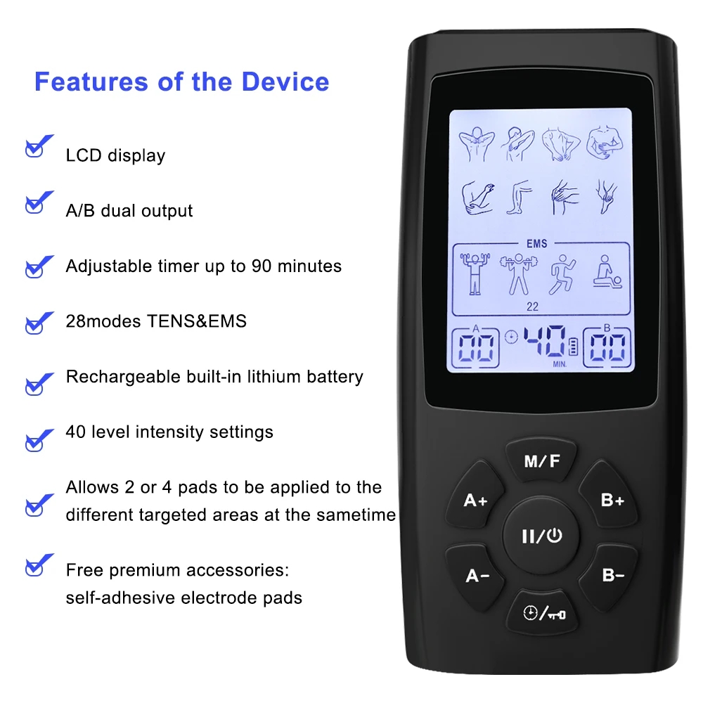 Новый аппарат для миостимуляции Электрический мышечный Стимулятор массажер