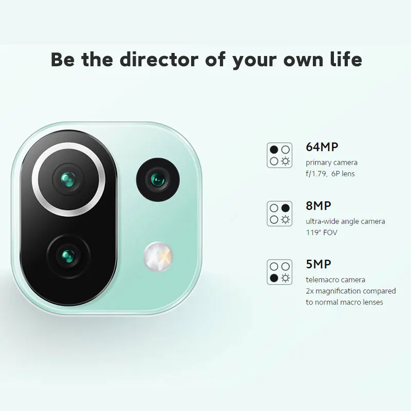 Глобальная версия Xiaomi 11 Lite 5G мобильный телефон 6 ГБ ОЗУ 128 Гб ПЗУ Восьмиядерный