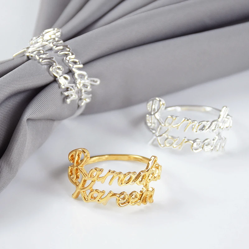 1 шт. кольцо для салфеток Рамадан Карим золотого сплава держатель с буквами Ид