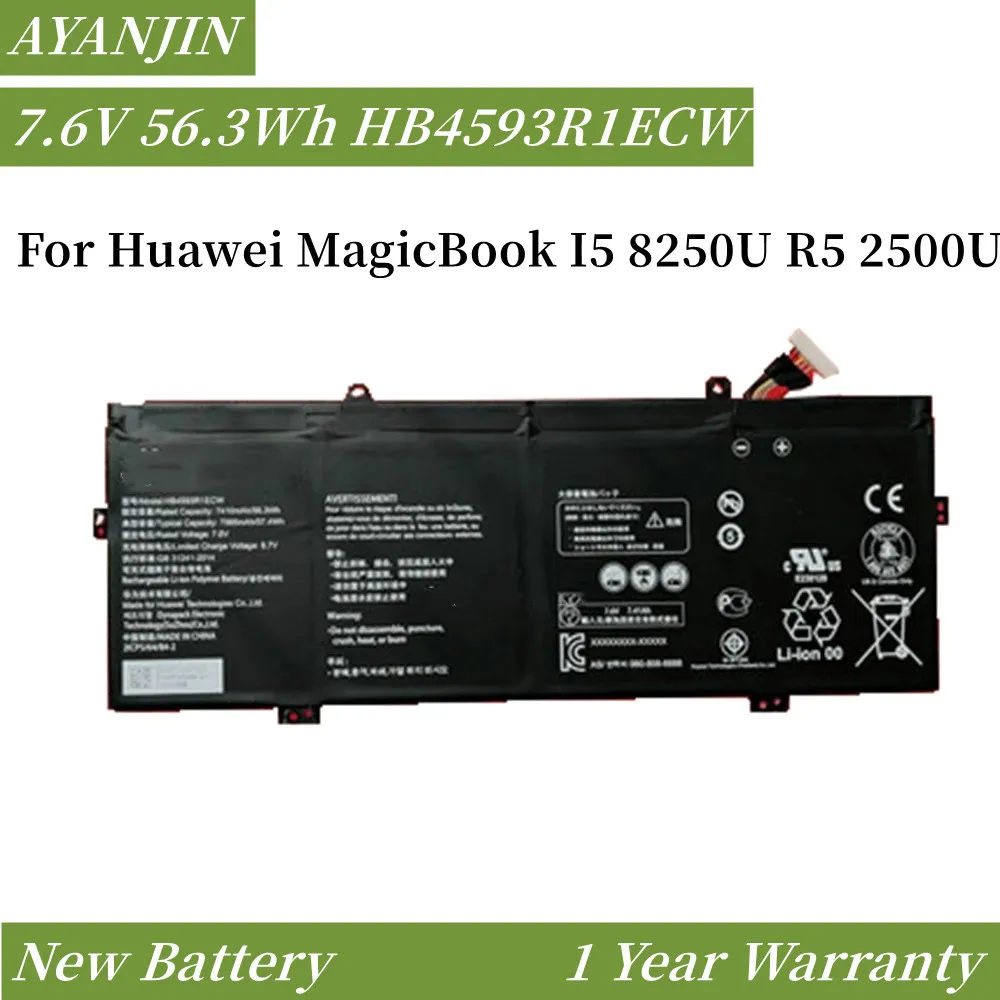 HB4593R1ECW Аккумулятор для ноутбука Huawei Magicbook 14 2019 R5 VLT-WX0 X Pro 13 9 KPRC-W10 KPR-W19 MACH-W19B W29B VLR-W09