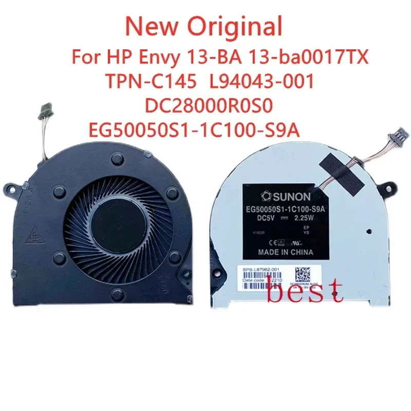 Новый оригинальный вентилятор охлаждения процессора и графического ноутбука