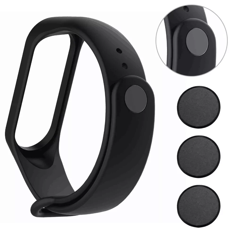 

3PC Strap Buckle For Xiaomi Miband 3 Aluminium Alloy Button Replacement Quality Accessories Black Band Buckle S21