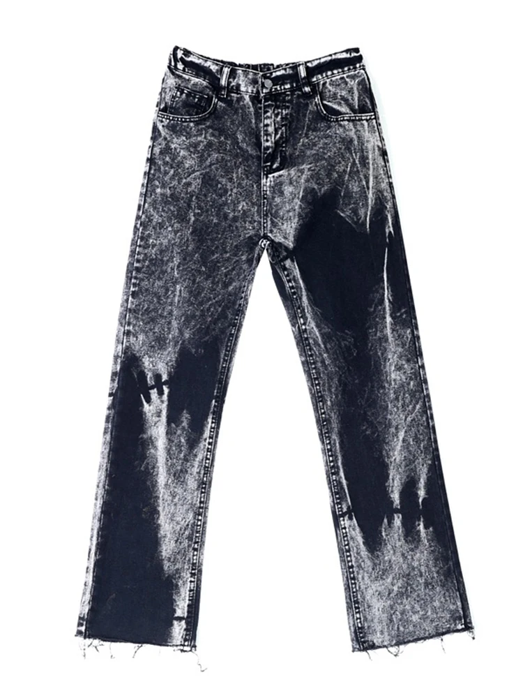 Men's Loose Fit Tie-Dye Jeans Hip-Hop Harem Pants Y2K Streetwear Male Female Casual Long Trousers Baggy Jeans Y2k Men’s Jeans