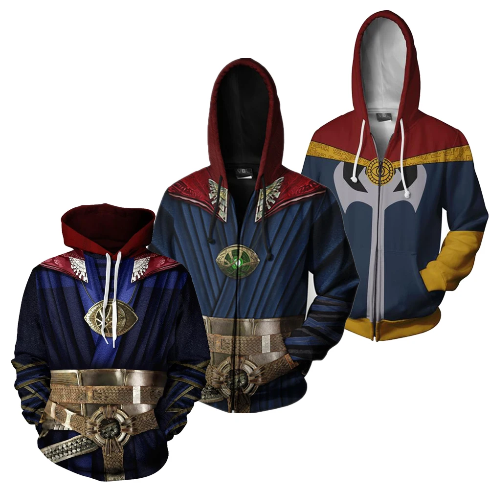 

Movie Doctor Strange Cosplay Costume Steve Jacket Spring Autumn Jasket for Adult Tops Halloween Party Prop