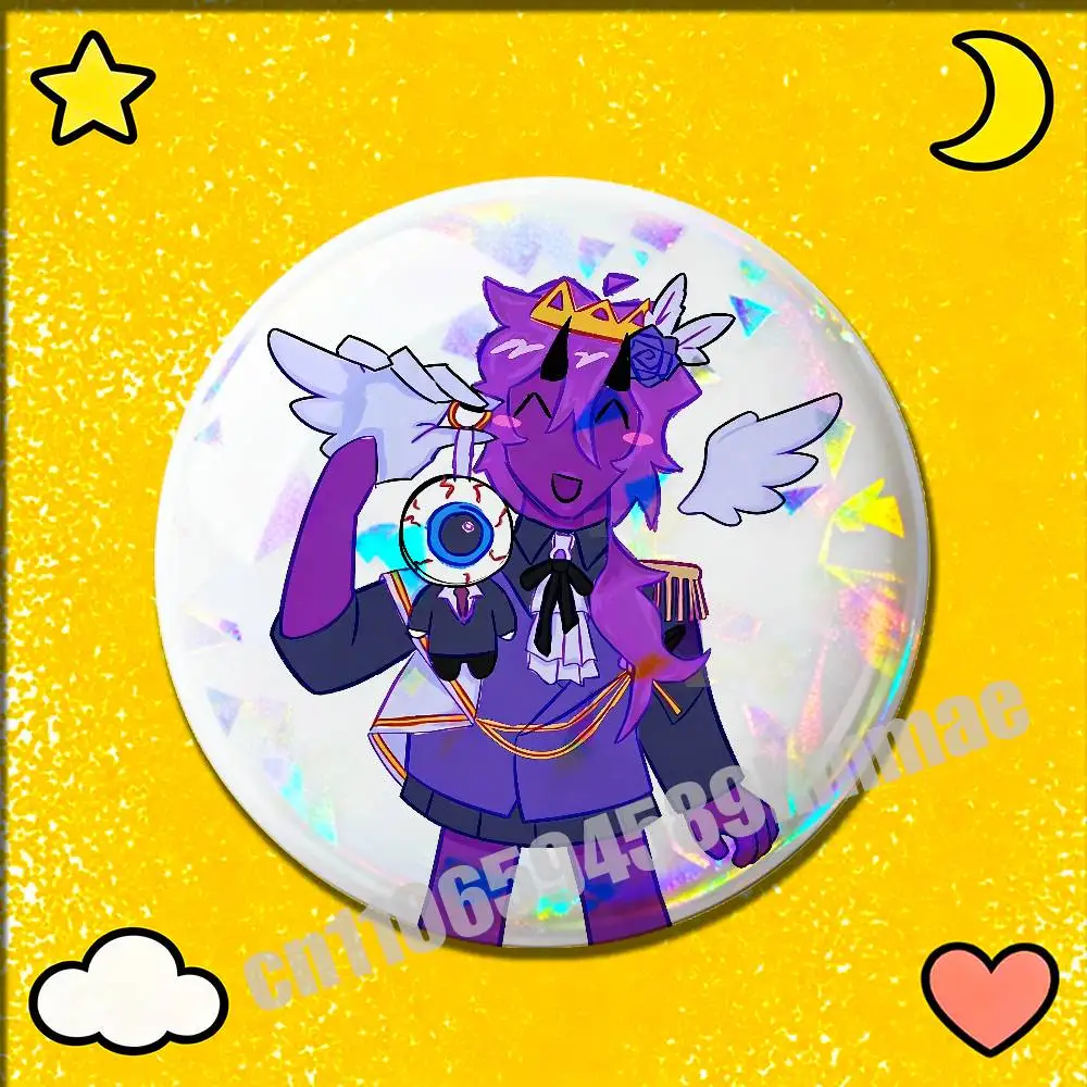 Значок-брошь Wemmbu Eggchan TAXDUO с эмблемой яйца, круглый, 32 мм, для украшения головных уборов (art.: 3920d903052c4) - 3920d903052c4
