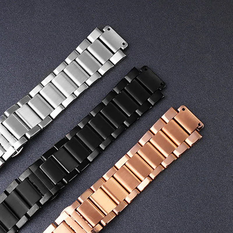 Stainless Steel Watchband for HUB-LOT Classic Fusion Big Bang Watch Belt Strap Men Women Bracelet Bulge 27*19mm 20*13mm Silver