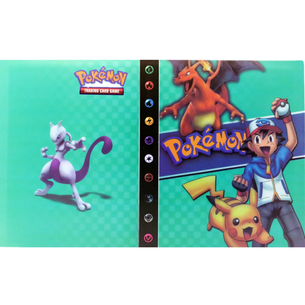 

Album Book 240Pcs Pokemon Cards Holder Anime Card Book GX VMAXFile Loaded List Capacity Binder Folder Collection Kid Toys Gifts